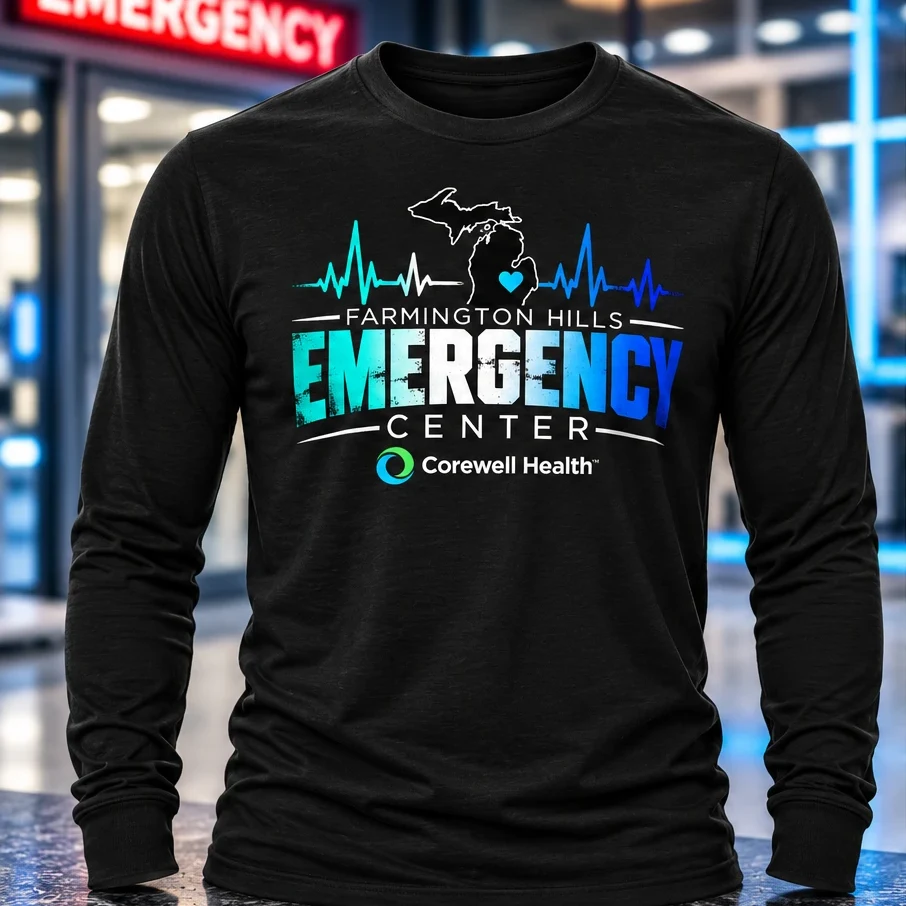 Farmington Hills Emergency Center Long Sleeve in Black
