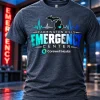 Farmington Hills Emergency Center T-Shirt in Heather Navy Blue